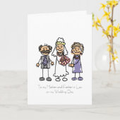 Moeder en vader in het gedicht kaart (Gele Bloem)