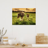 Moeder- en veefpaard poster (Keuken)