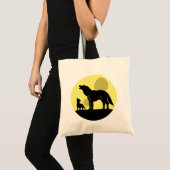 Moeder en Wolf Pup Tote Bag (Voorkant (product))