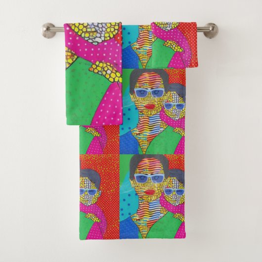 Moeder en zoon bad handdoek (Insitu)