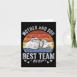 Moeder en zoon beste team ooit Zonen overeenkomend Kaart