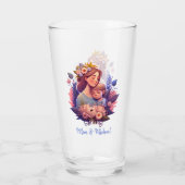 Moeder en zoon Happy Moederdag Glas (Achterkant)