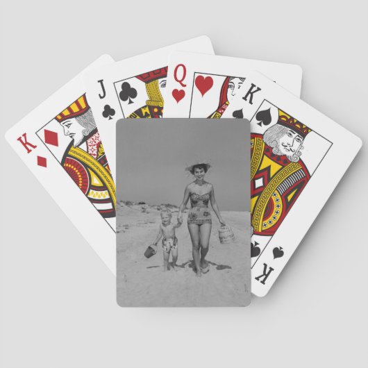 Moeder en zoon pokerkaarten (Achterkant)