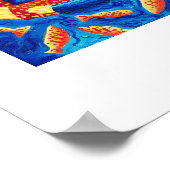 Moeder en zoon schilderen poster (Hoek)