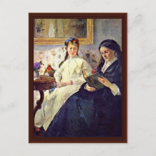 Moeder en zuster van de kunstenaar door Morisot Be Briefkaart