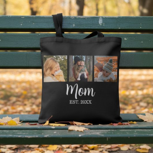 Moeder Established Script Zwart 3 Foto Draagtas