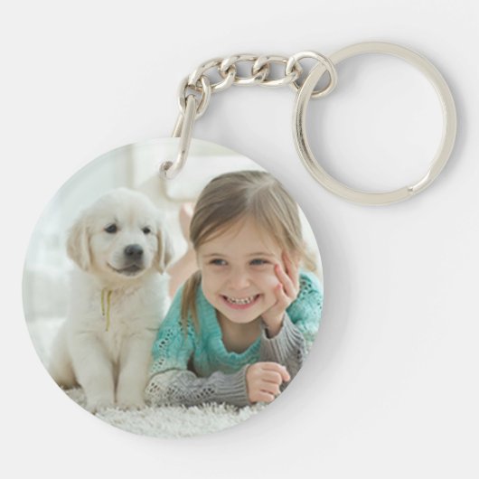 Moeder eucalyptus bladeren moderne Waterverf foto Sleutelhanger (Achterkant)