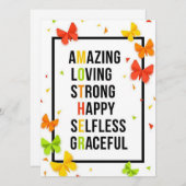 Moeder Feestdagenkaart (Voorkant / Achterkant)