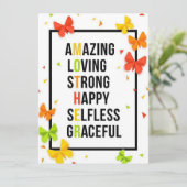 Moeder Feestdagenkaart (Staand voorkant)