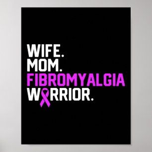 Moeder fibromyalgie Warrior Awareness Get Well Rec Poster