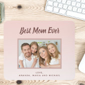 Moeder foto blush roze rose goud muismat