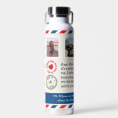 Moeder Foto Collage Letter Postal knuffel Waterfles (Voorkant)