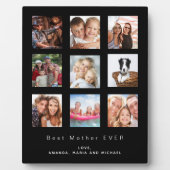 Moeder foto familie collage zwart fotoplaat (Voorkant)