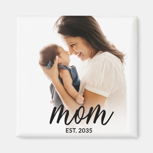 Moeder Foto Geschenk Magneet (Voorkant)