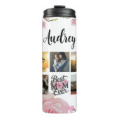 Moeder Fotocollage Keepsake Beste Moeder ooit Scri Thermosbeker (Voorkant)