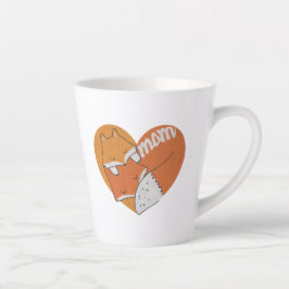 Moeder Fox en Baby Fox Love Latte Mok