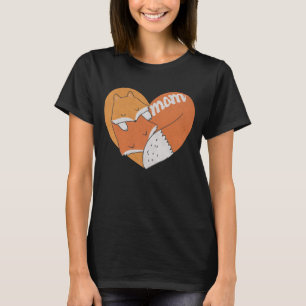 Moeder Fox en Baby Fox Love T-shirt