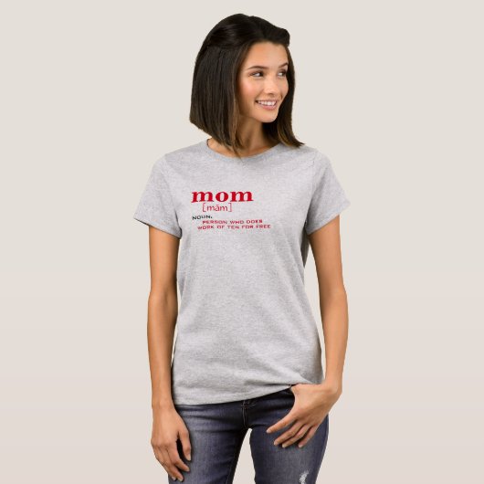 Moeder Funny Mam Dictionary Betekenis Shirt design (Voorkant volledig)