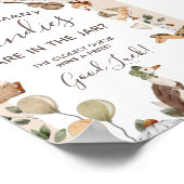 Moeder Gans Baby shower Snoep Guess Game Poster (Hoek)