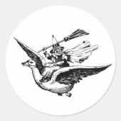 Moeder Gans Dag Ronde Sticker (Voorkant)