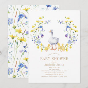 Moeder Gans Kwekerij Rhyme Bloemen Meisje Baby sho Kaart