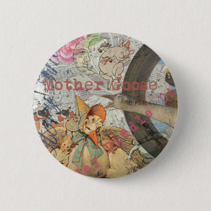 Moeder Gans Sprookje Ronde Button 5,7 Cm