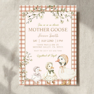 Moeder Ganzen Baby Shower Geslacht Neutraal Kaart