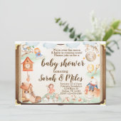 Moeder Ganzen Uitnodiging voor Baby Shower (Staand voorkant)