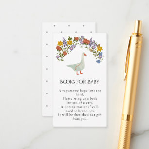 Moeder Ganzenbloemen Boeken Voor Baby Informatiekaartje