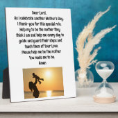 Moeder Gebed Tafelblad Plaque met Ezel Fotoplaat (Zijkant)