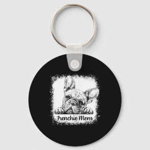 Moeder Gebleekte Schattigee Franse Bulldog Mama Gi Sleutelhanger