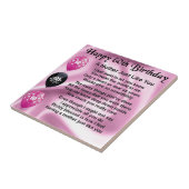 Moeder gedicht - 60e verjaardag tegeltje (Zijkant)