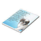 Moeder gedicht - Shih Tzu Design Notitieblok (Gedraaid)
