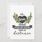 Moeder geeft de liefde tussen moeder en dochter bedankkaart (Voorkant)