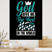 Moeder geeft me de beste moeder. poster (Keuken)