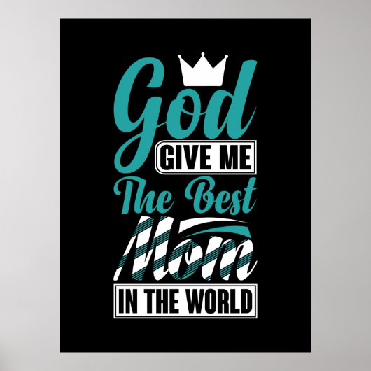 Moeder geeft me de beste moeder. poster (Voorkant)