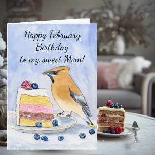 Moeder Gefeliciteerd met je februari verjaardag Pe Kaart