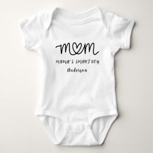 Moeder Gepersonaliseerde Naam Schattig Modern Romper