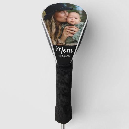 Moeder Geschatte Script Foto Golfheadcover (Voorkant)