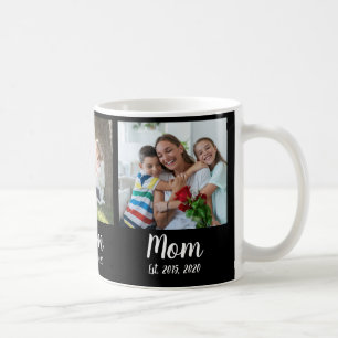 Moeder Gevestigd Script Black 3 Foto Koffiemok