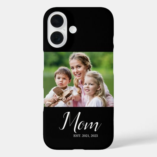 Moeder Gevestigd Script Foto  Case-Mate iPhone Case (Achterkant)