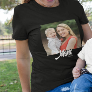 Moeder Gevestigd Script Foto  T-shirt