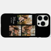 Moeder Gevestigd Script Zwart 3 Foto Case-Mate iPhone Case (Achterkant (horizontaal))