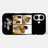 Moeder Gevestigd Script Zwart 3 Foto Case-Mate iPhone Case (Achterkant (horizontaal))