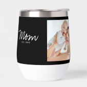 Moeder Gevestigd Script Zwart Foto (Links)