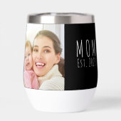 Moeder Gevestigd Script Zwart Foto (Achterkant)