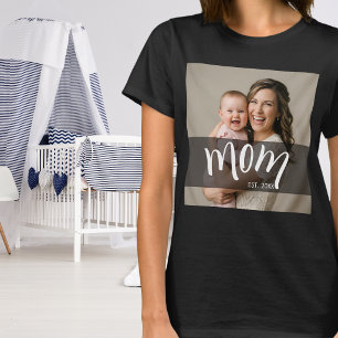 Moeder gevestigde fotocadeau voor nieuwe mama t-shirt