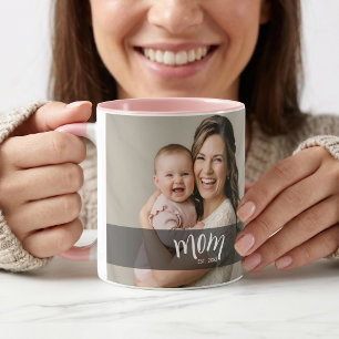 Moeder gevestigde fotocadeau voor nieuwe moeder mok
