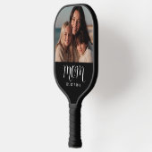 Moeder Gevestigde Fun Script Foto Pickleball Paddle (Links)