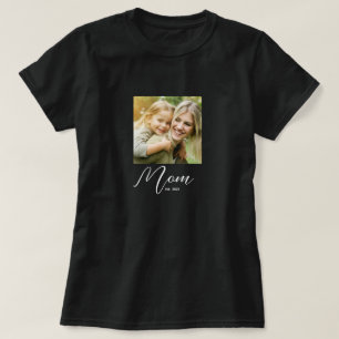 Moeder Gevestigde Scriptie Foto T-Shirt